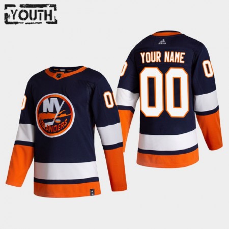 Børn NHL New York Islanders Trøje Tilpasset 2020-21 Reverse Retro Authentic
